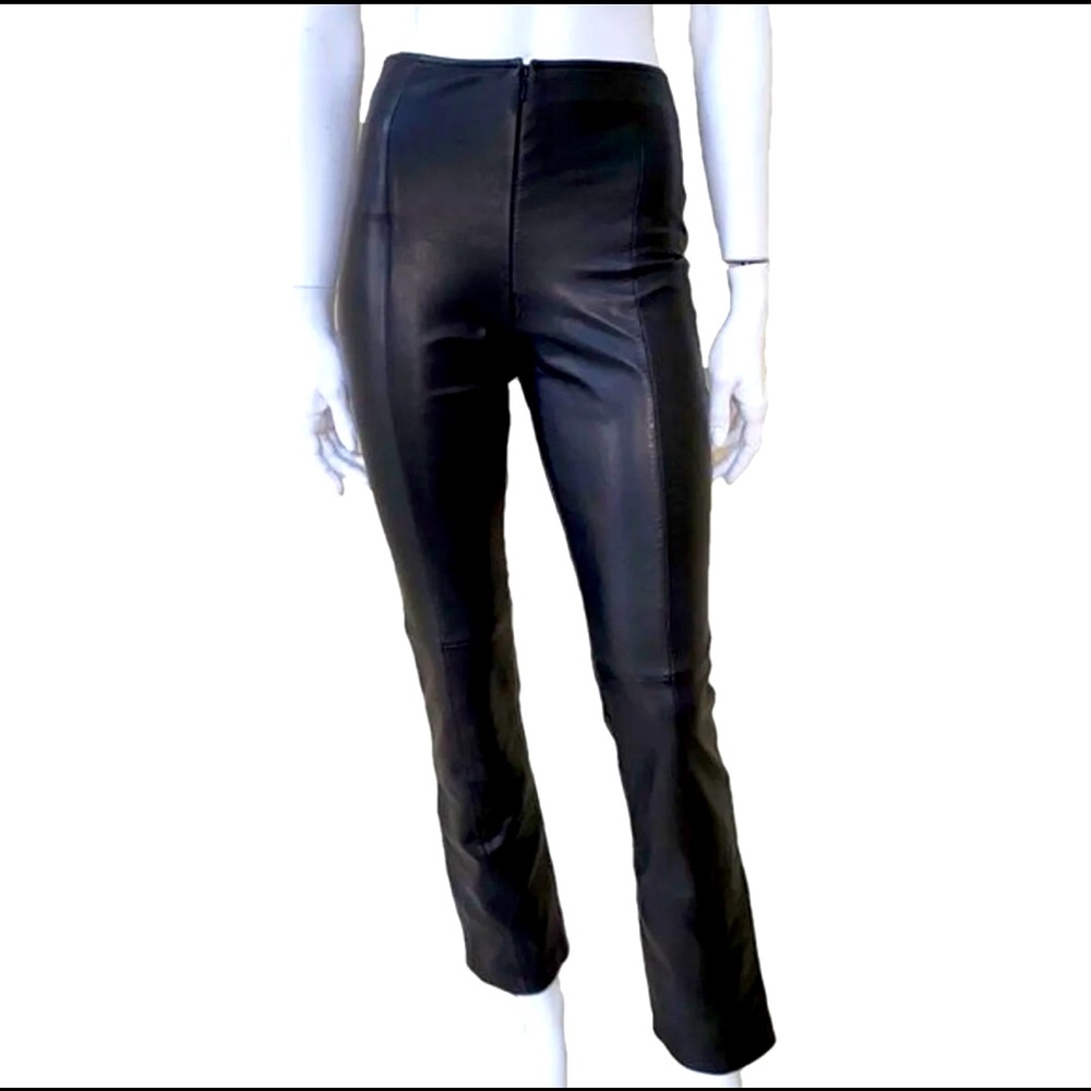 Caché Genuine Leather Pants Size 10